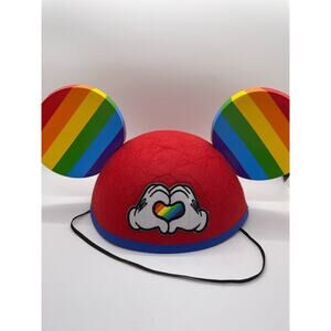 2019 Disney Parks Mickey Mouse Ear Hat Rainbow Gay Day LGBTQ Pride Love Heart